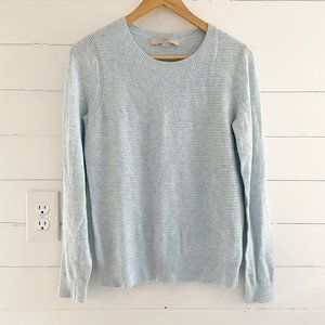 Loft Light Blue Stitchy Sweater
